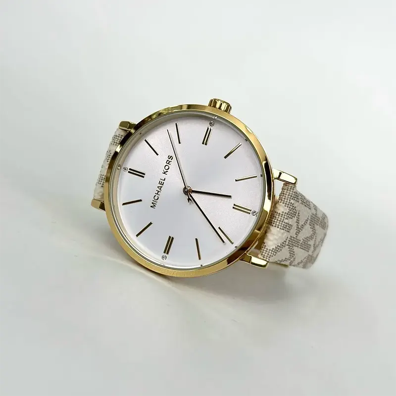Michael Kors Addyson White PVC Ladies Watch- MK2946